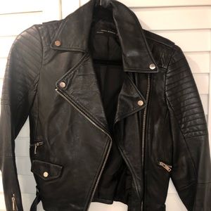 Zara Faux Leather Jacket XS
